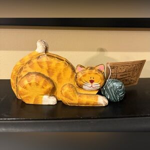 Hanna's Handiworks Orange Tabby Cat Figurine NWT